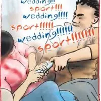 Wedding v sport: who will win?