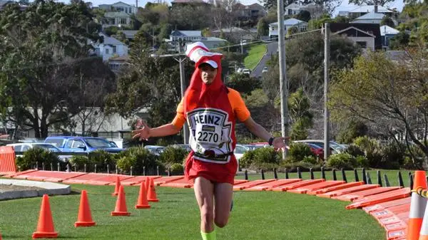 Athletics: Saucy effort takes quarter marathon