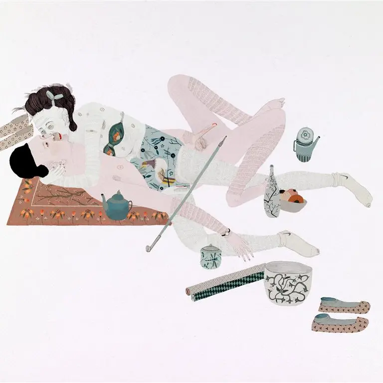 Artist at home with eroticism