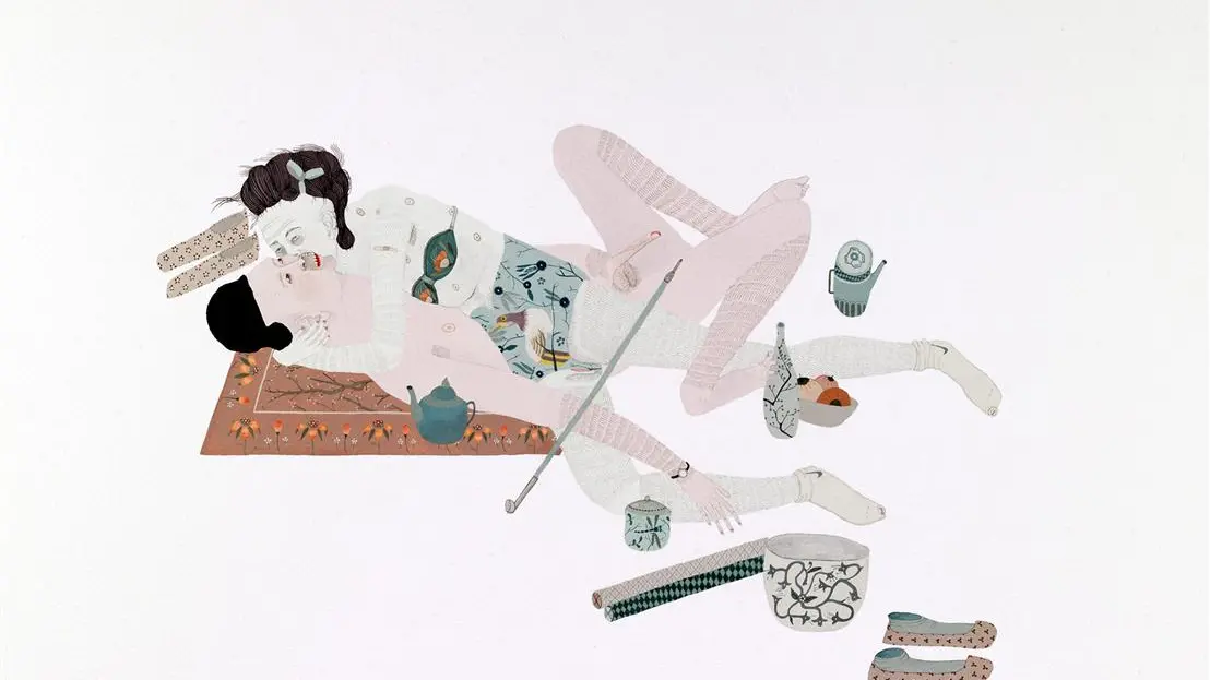 Artist at home with eroticism