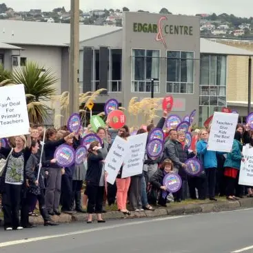 Teachers take it to the street