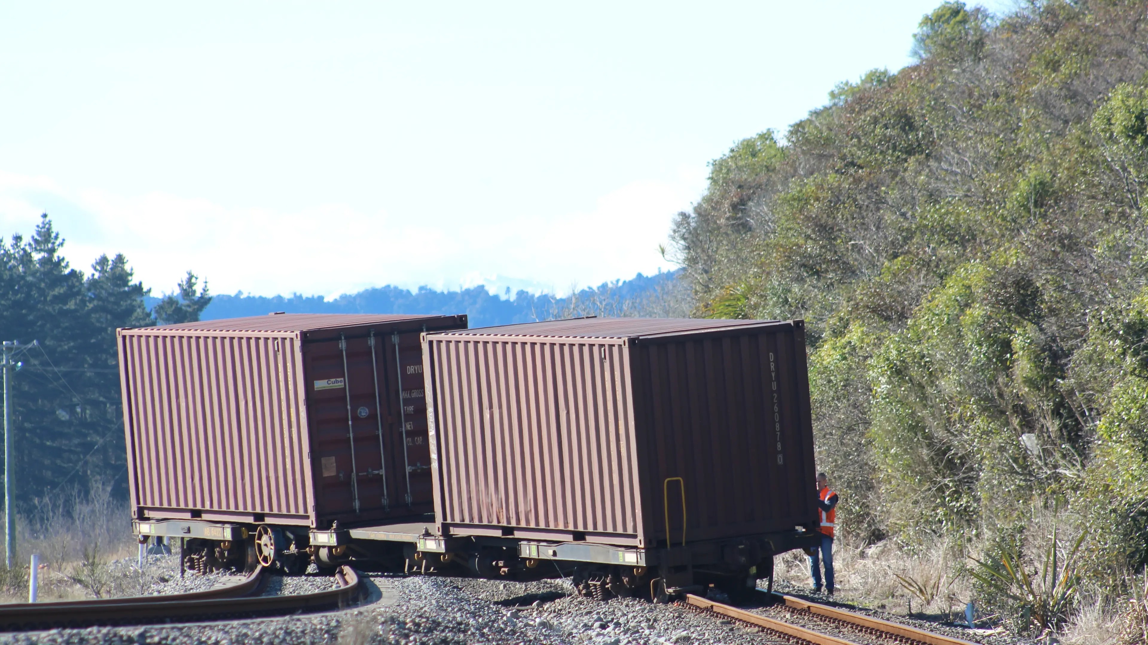Derailed wagons go their own way