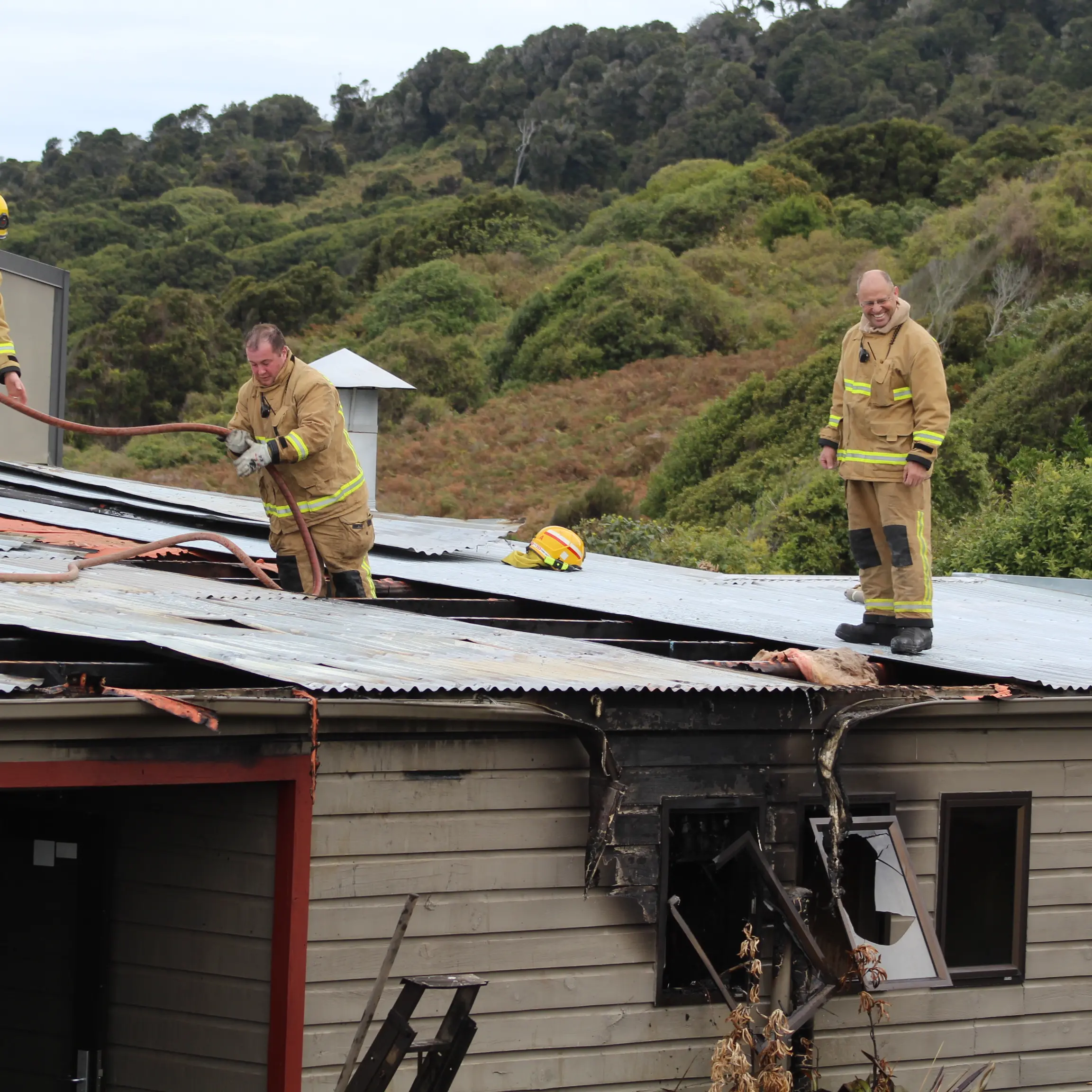 Fire at Bluff restaurant