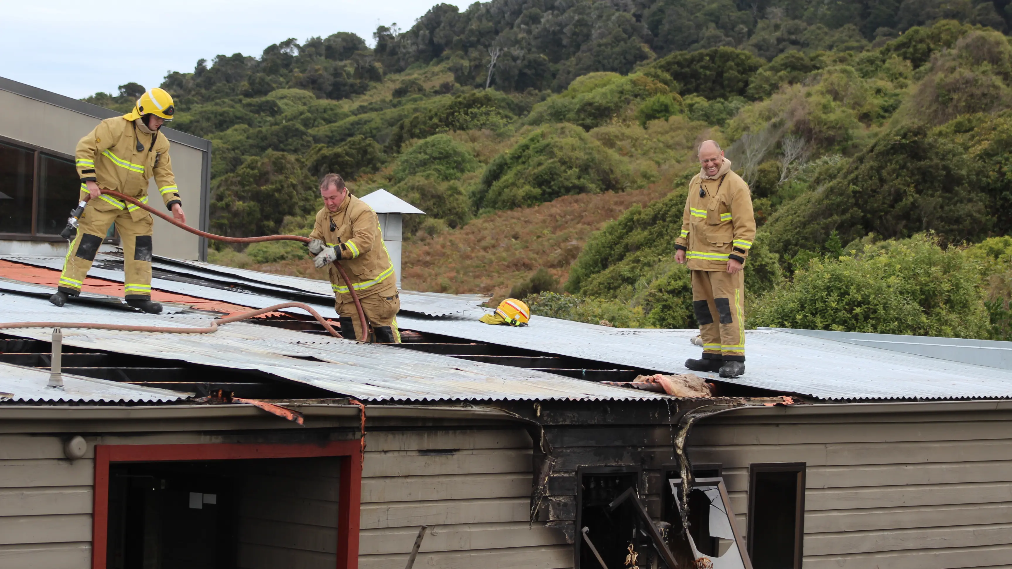 Fire at Bluff restaurant