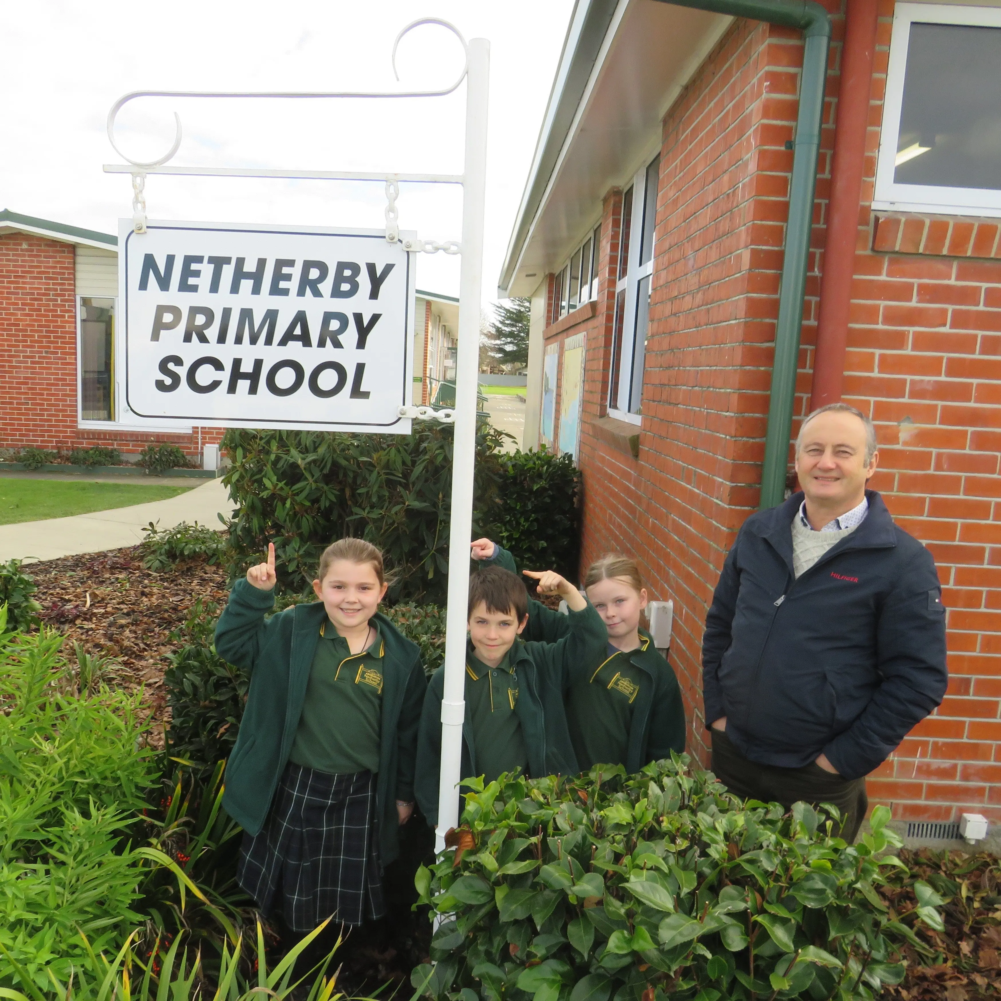 'We were lucky she saw it': School sign back home