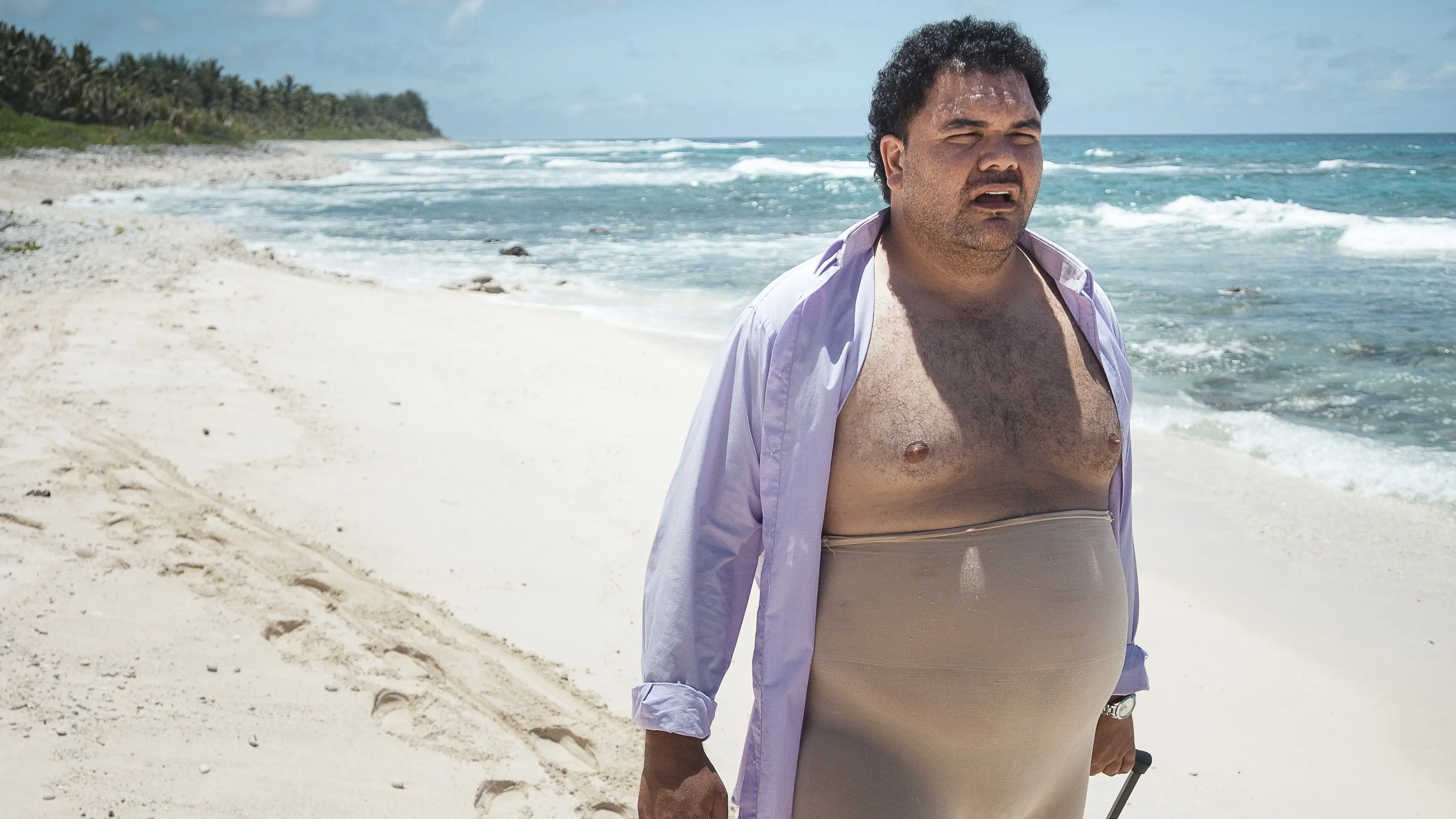 A funny man marooned