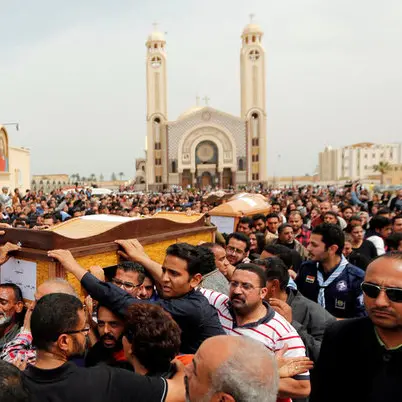 Families gather after Egypt church attack