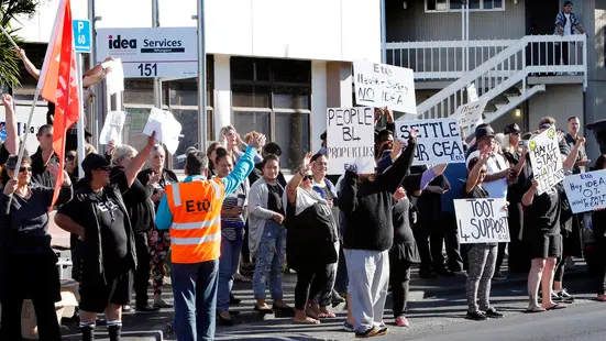 Northland care workers go on strike