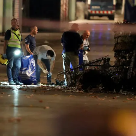 Spain hunts for driver in van rampage
