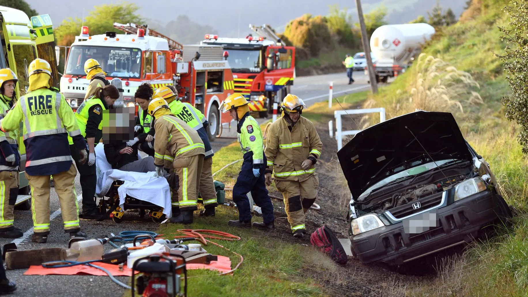 Driver seriously injured