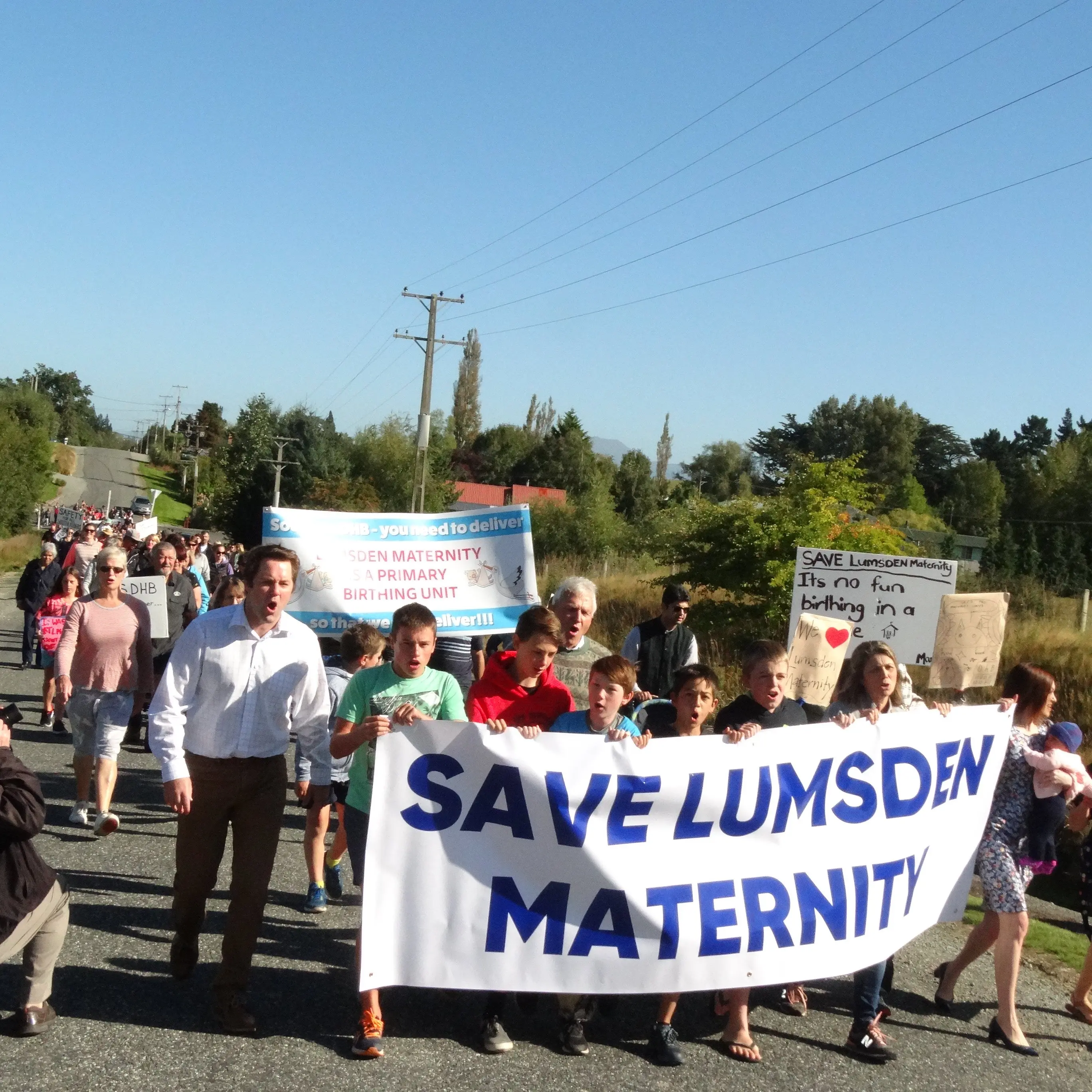 5100 sign Lumsden maternity centre petition