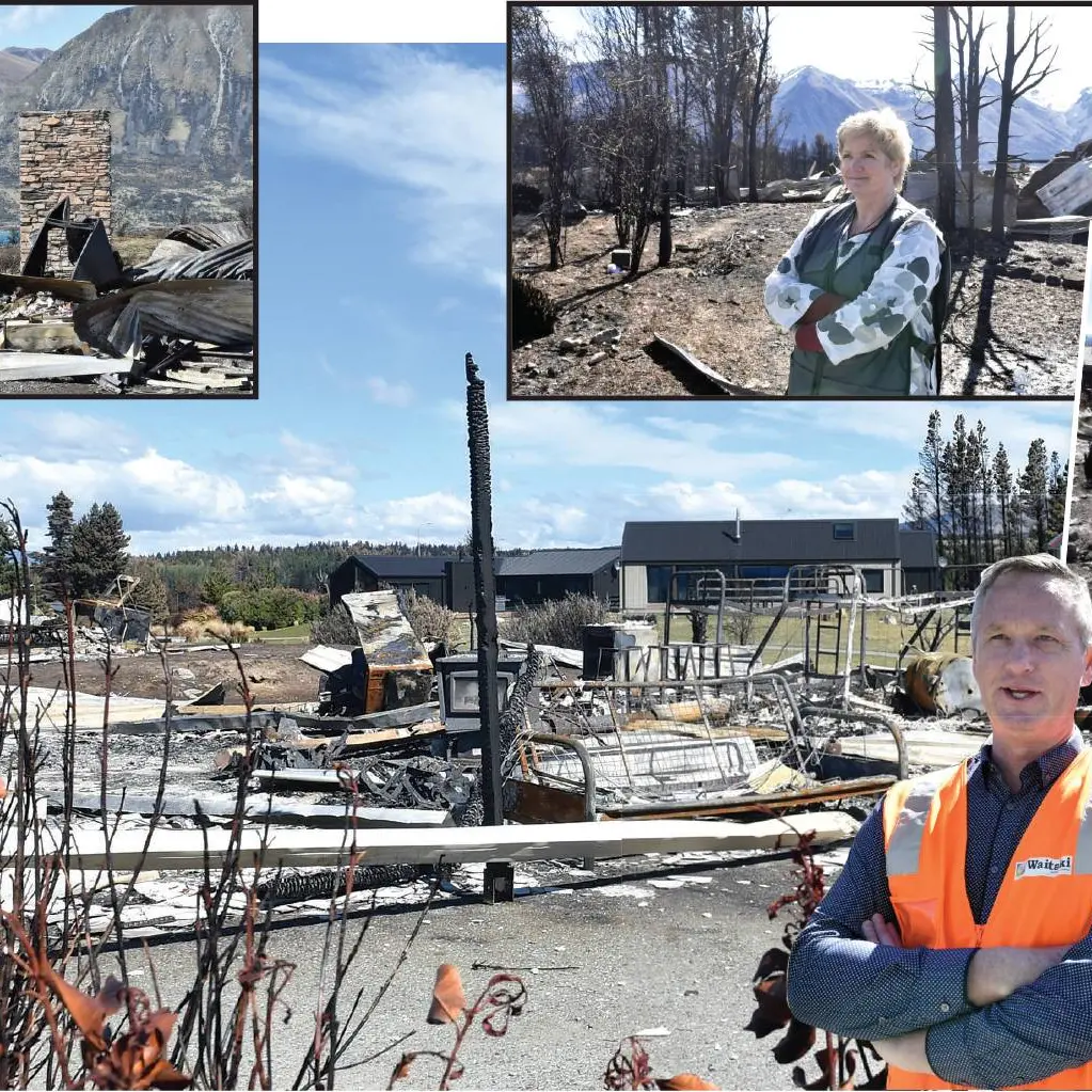 Residents return to burnt homes