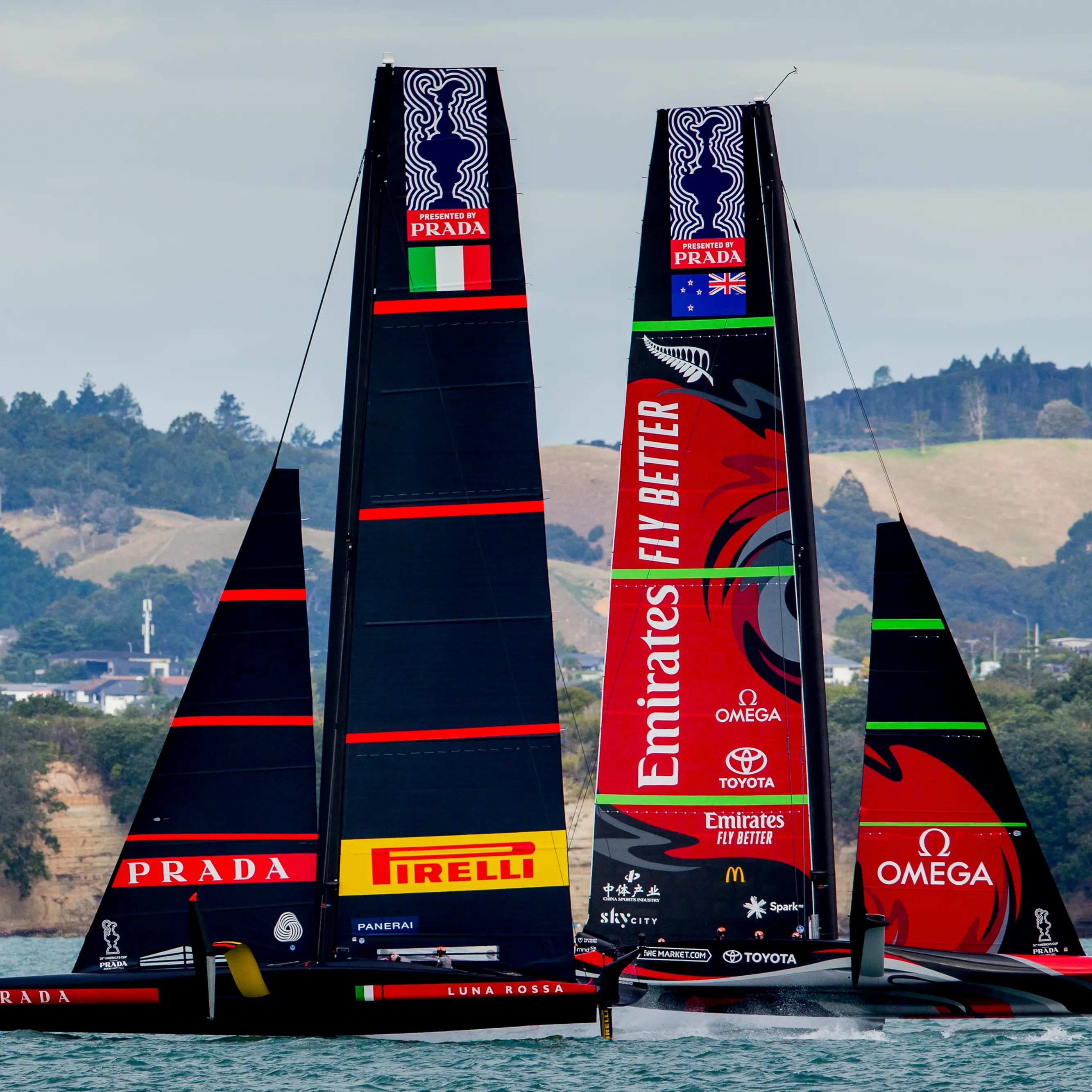 Teams even after opening day of America's Cup