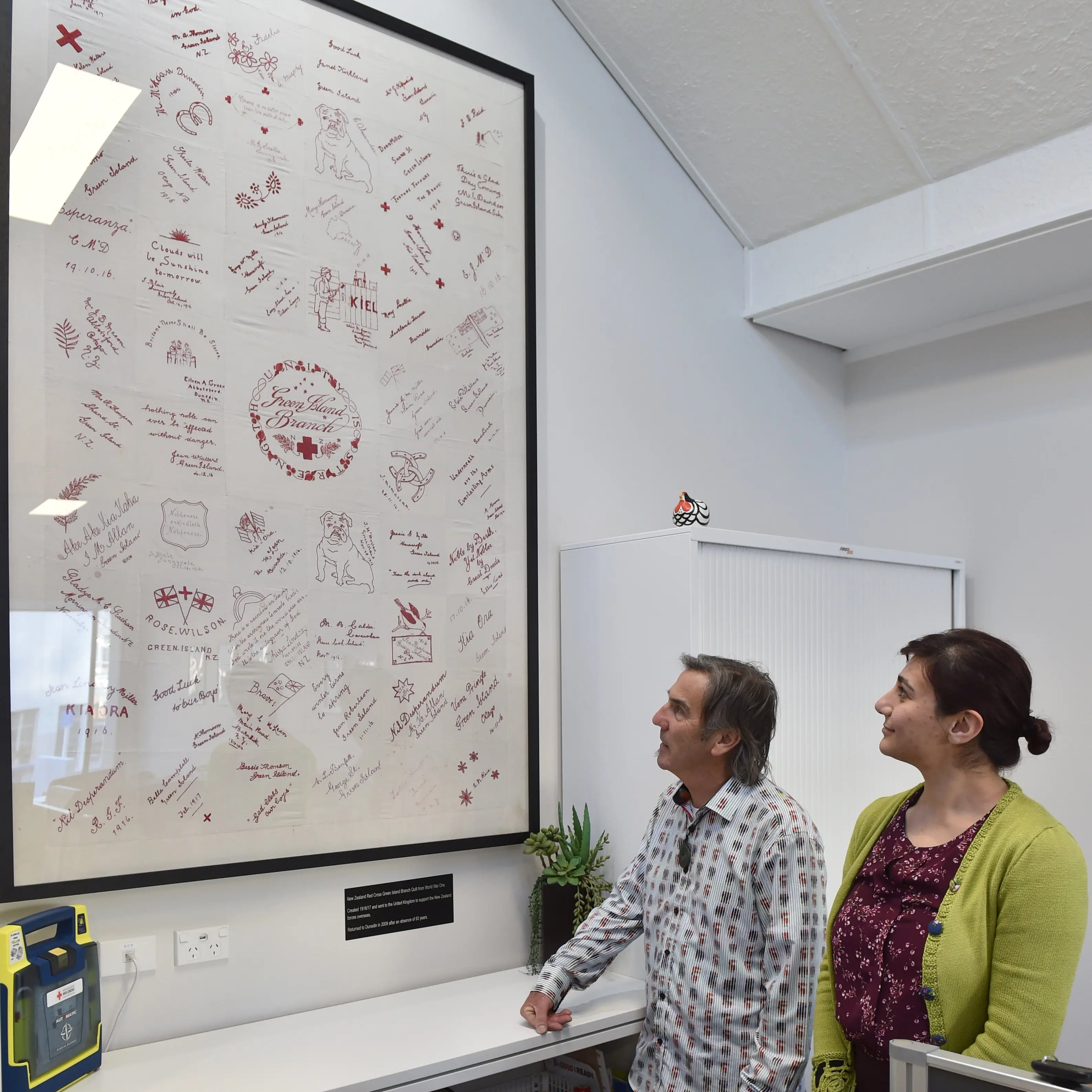 Dunedin-made World War 1-era quilt preserved