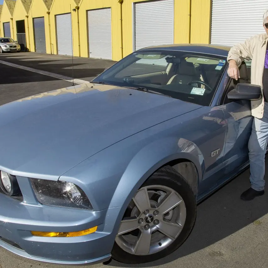 Lyttelton man's prized Ford Mustang takes a back seat to bike