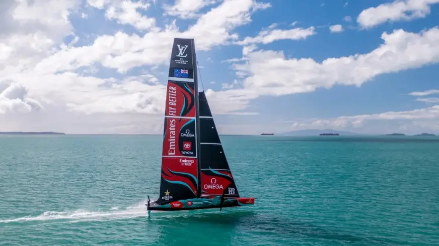 Team New Zealand christen new America's Cup boat