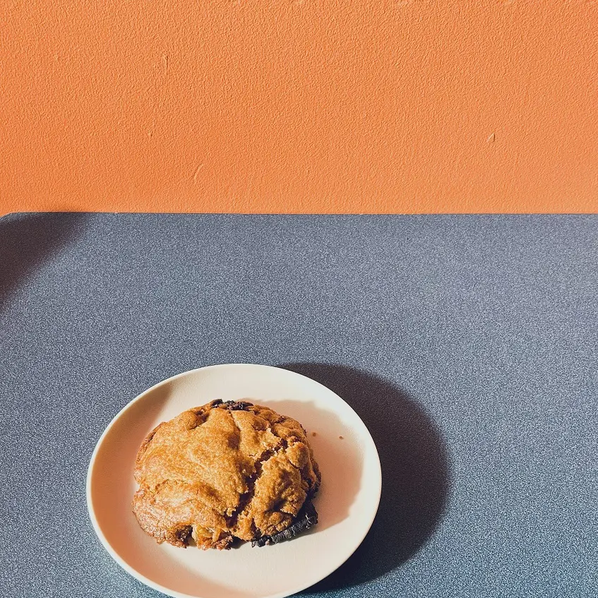Ginger choc chip cookie