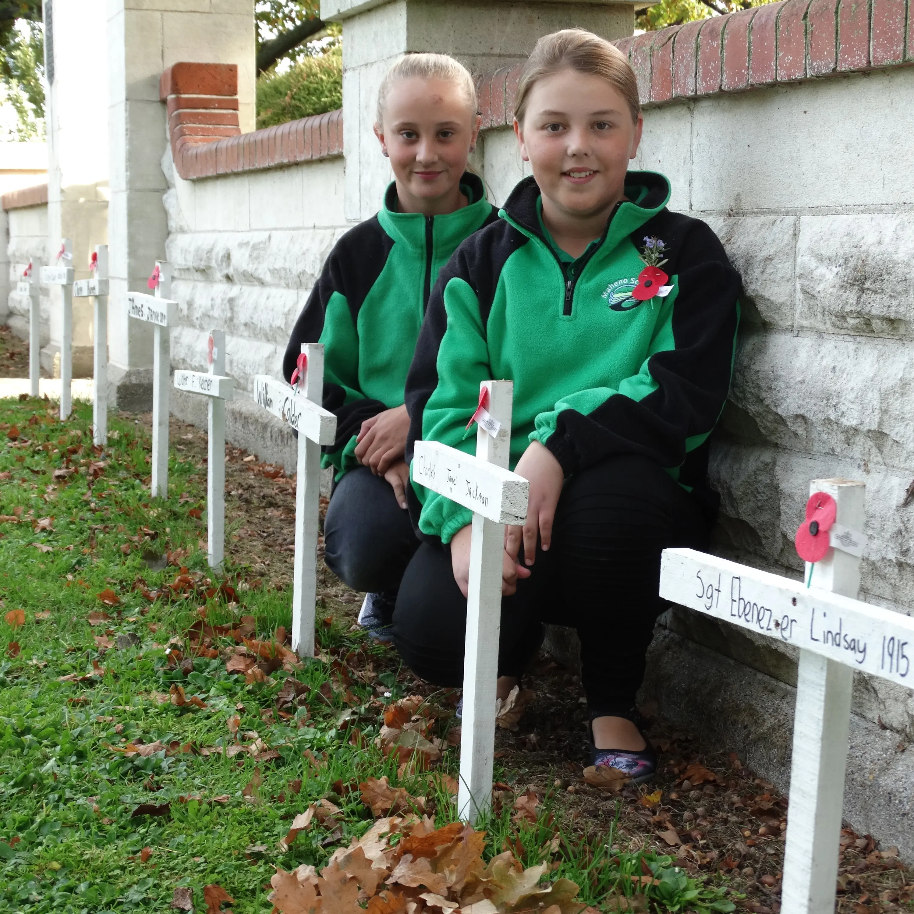 Pupils made crosses to honour the fallen