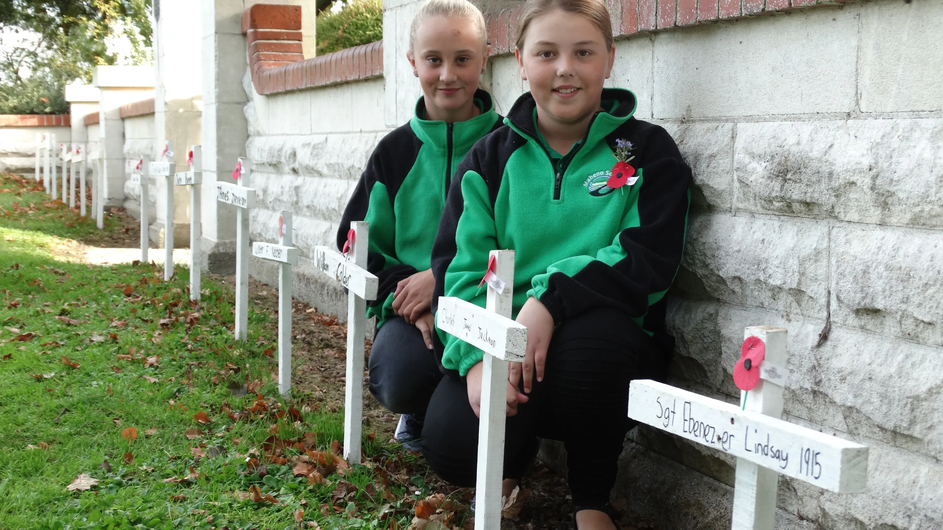 Pupils made crosses to honour the fallen