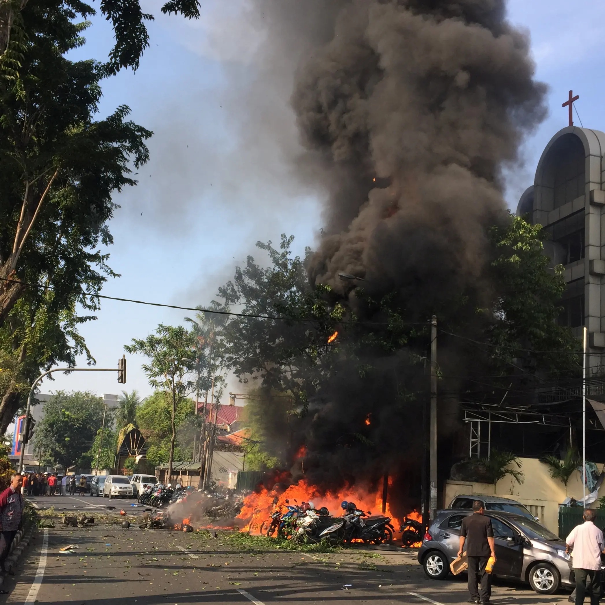 IS inspired bombers kill 11 in Indonesian church attacks