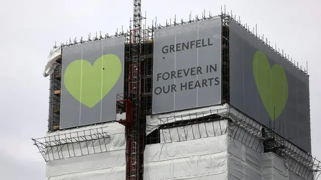 Silent vigil, prayers mark a year since Grenfell fire