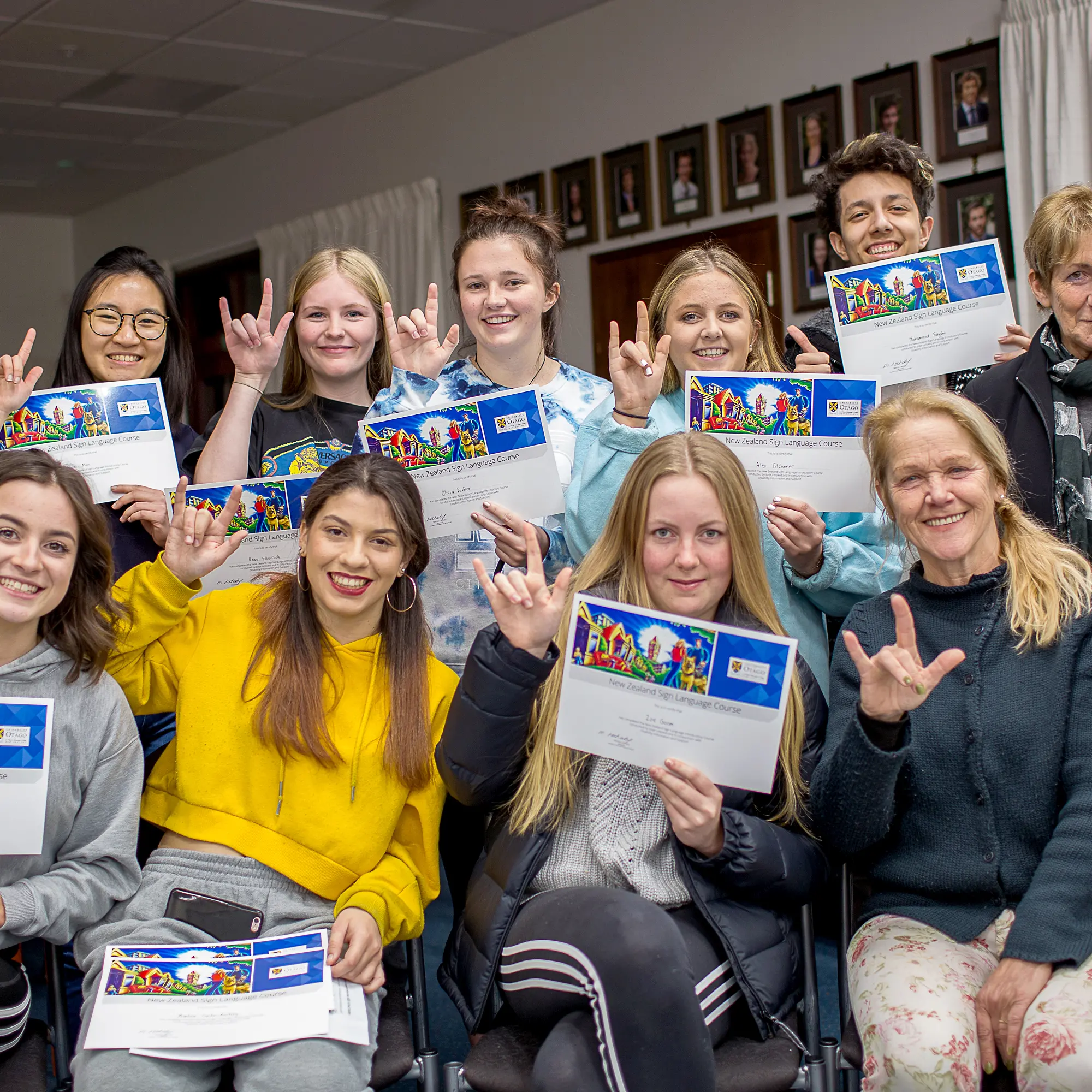 Sign language course first