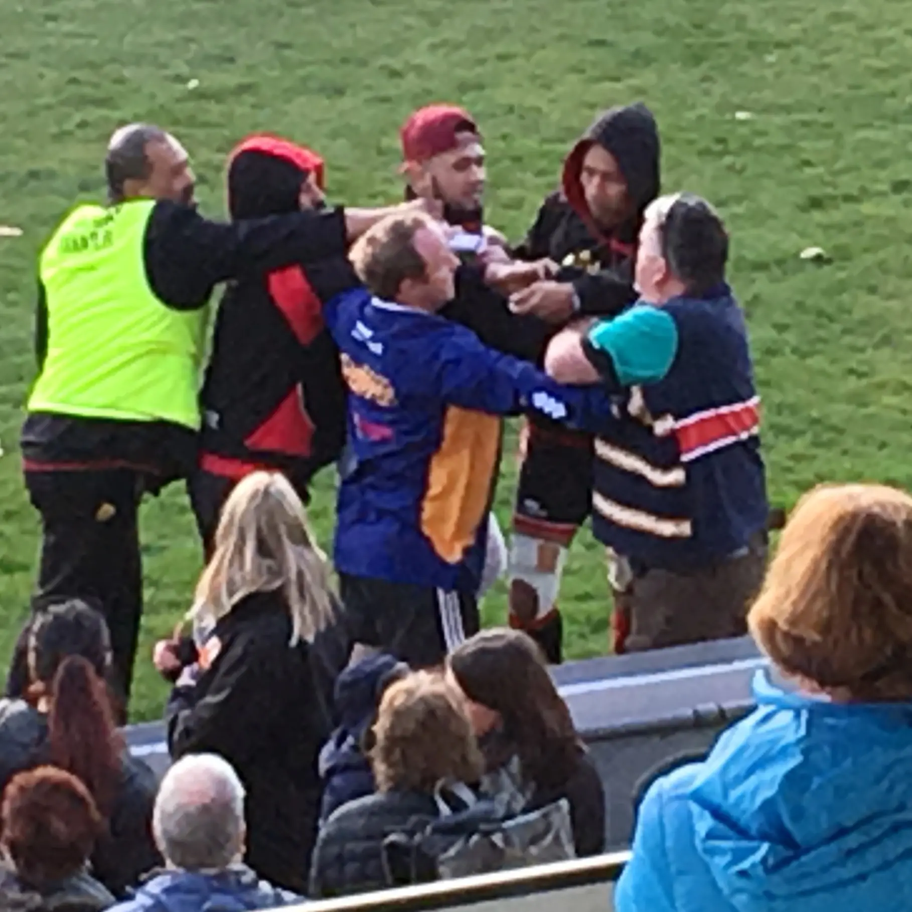 Assault charge after post-match incident