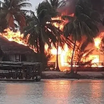Fire breaks out at Cook Islands resort