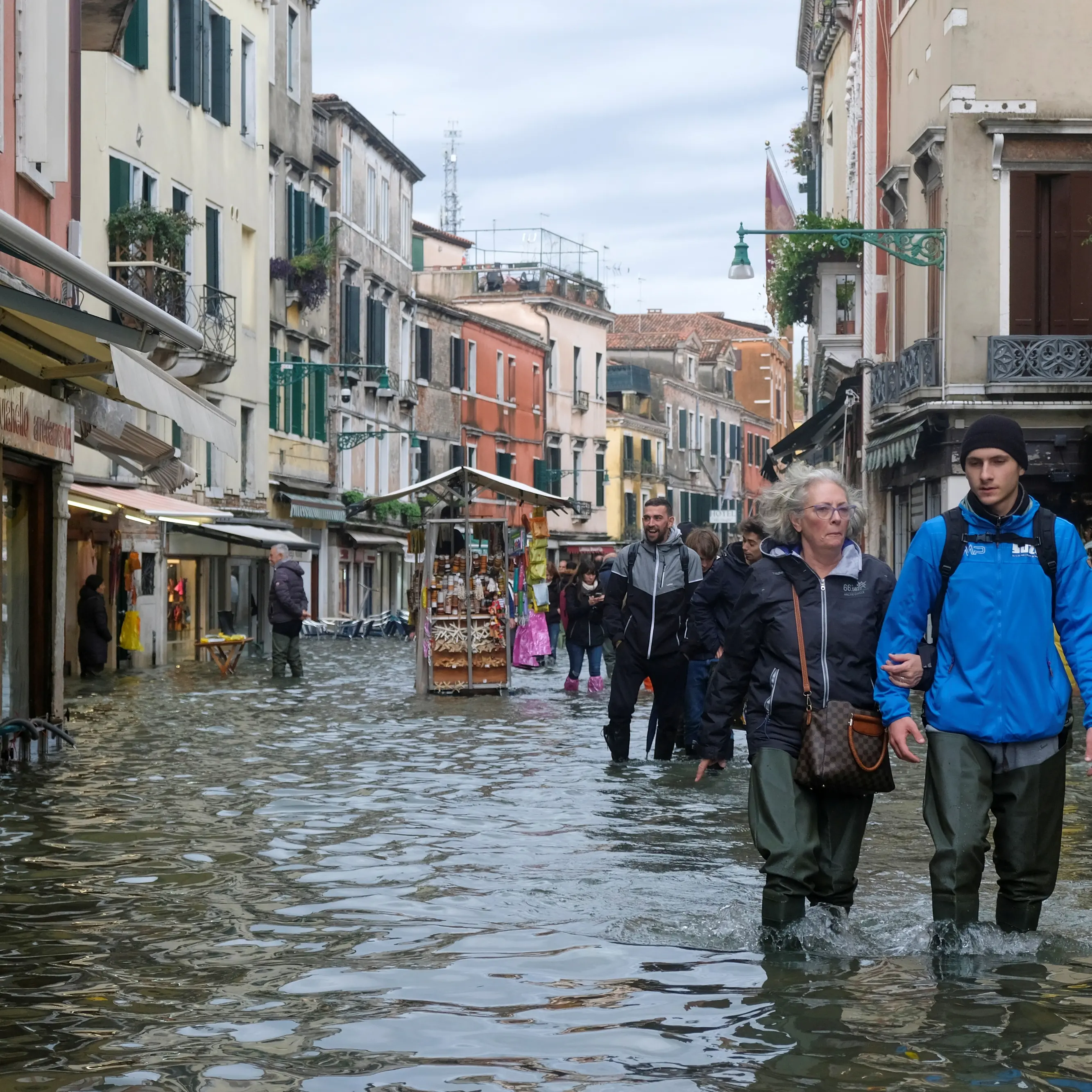 Venice flooded after hit by ferocious high tide