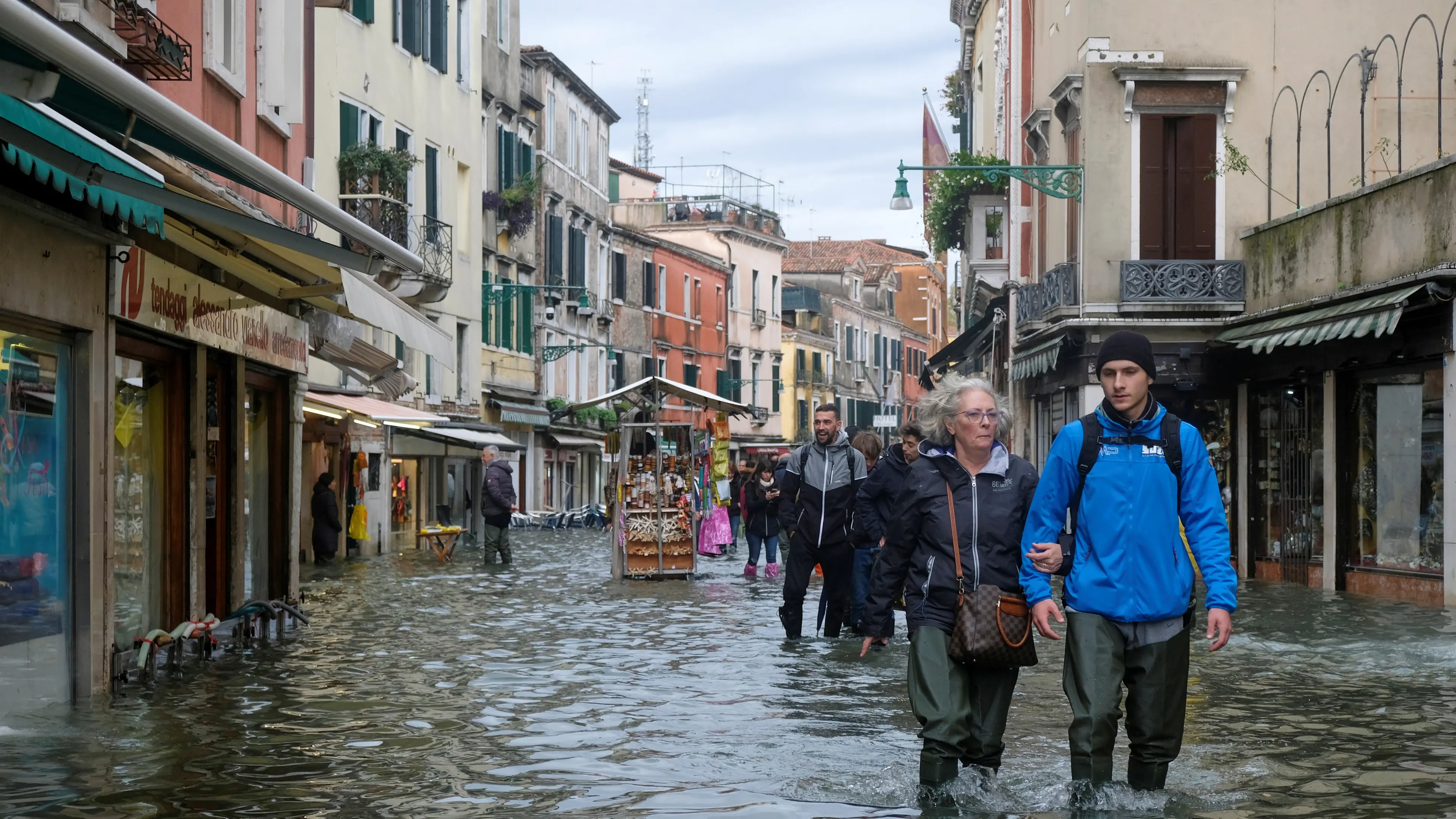 Venice flooded after hit by ferocious high tide