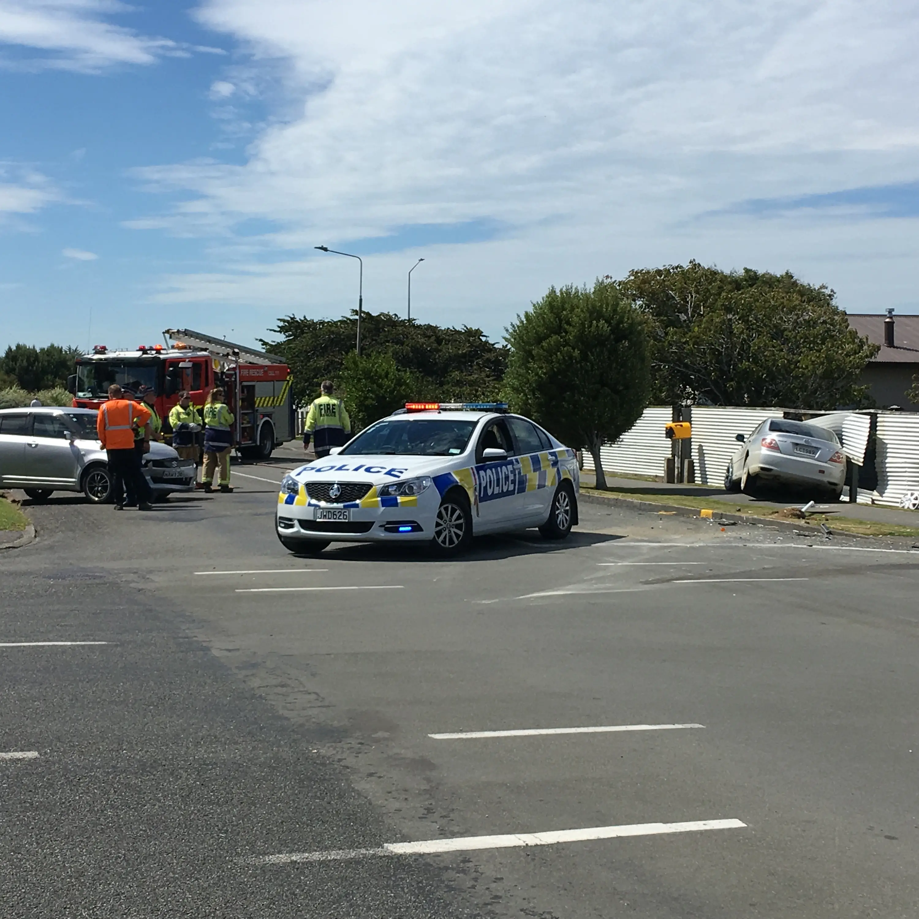 No injuries after cars collide in Invercargill