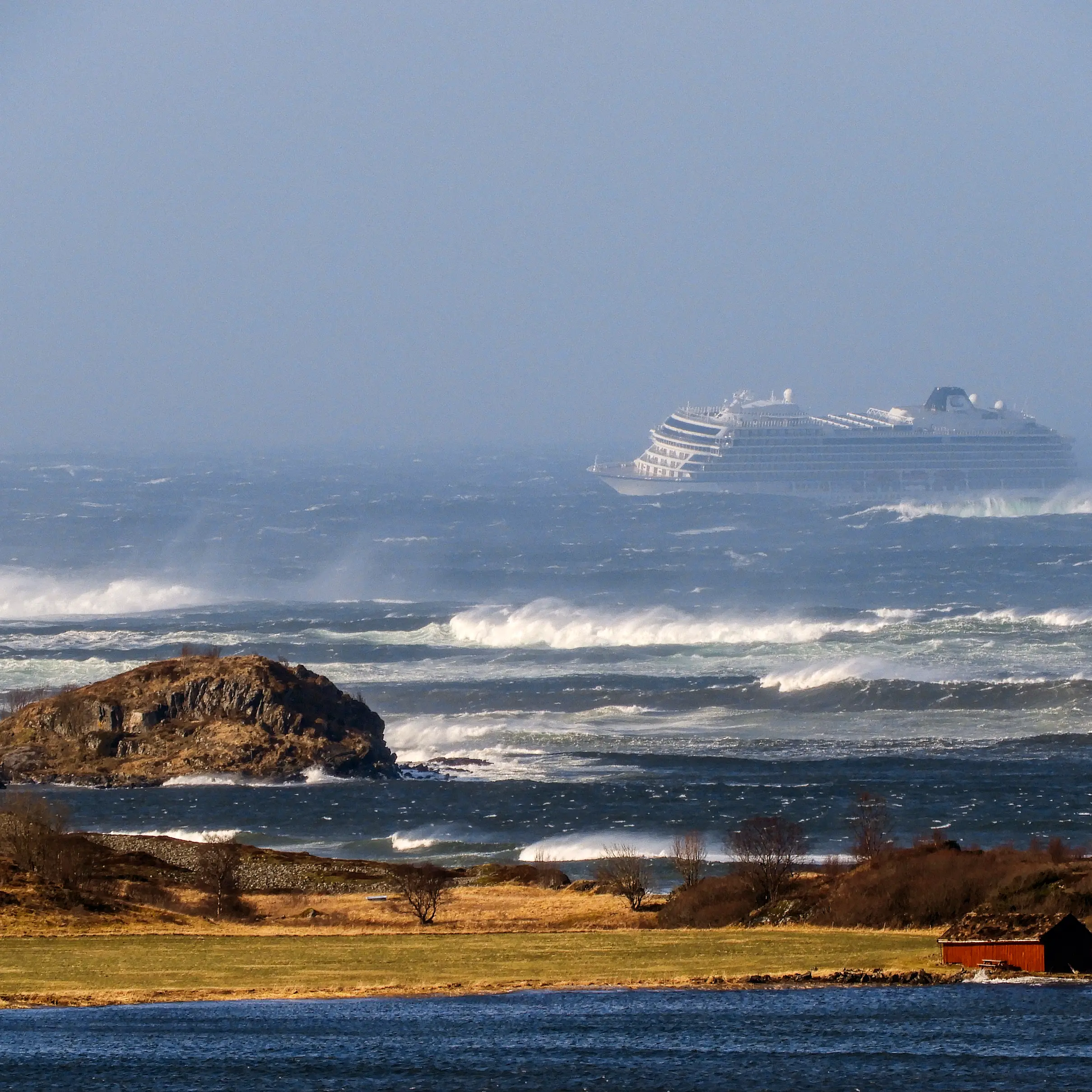 Cruise passengers hauled off ship by helicopter amid storm