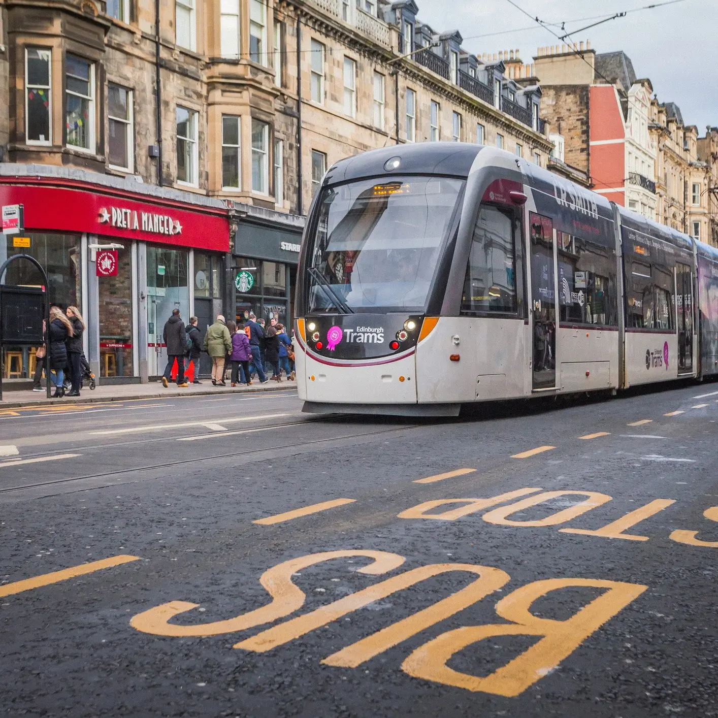 Electric trams on familiar streets