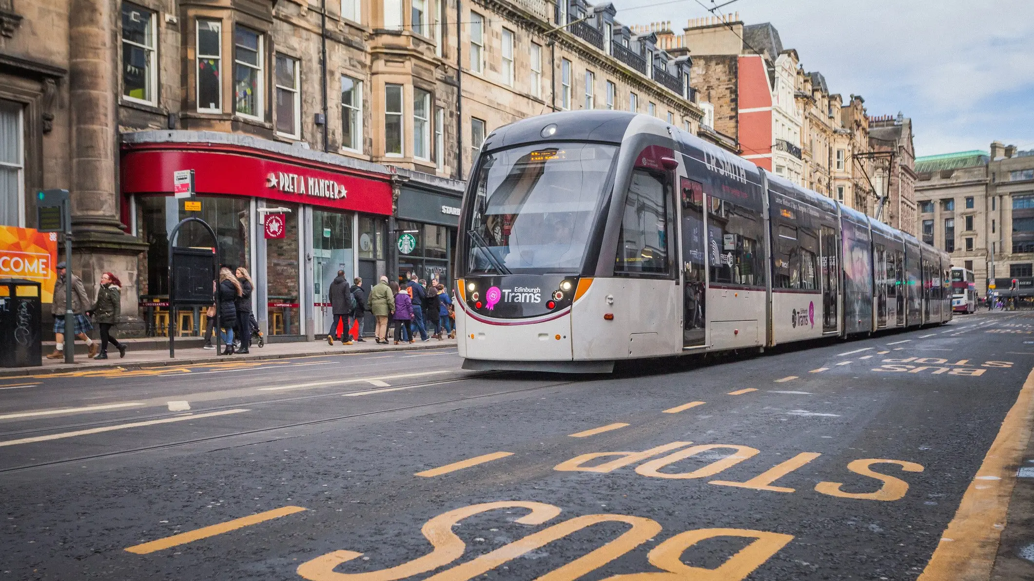 Electric trams on familiar streets