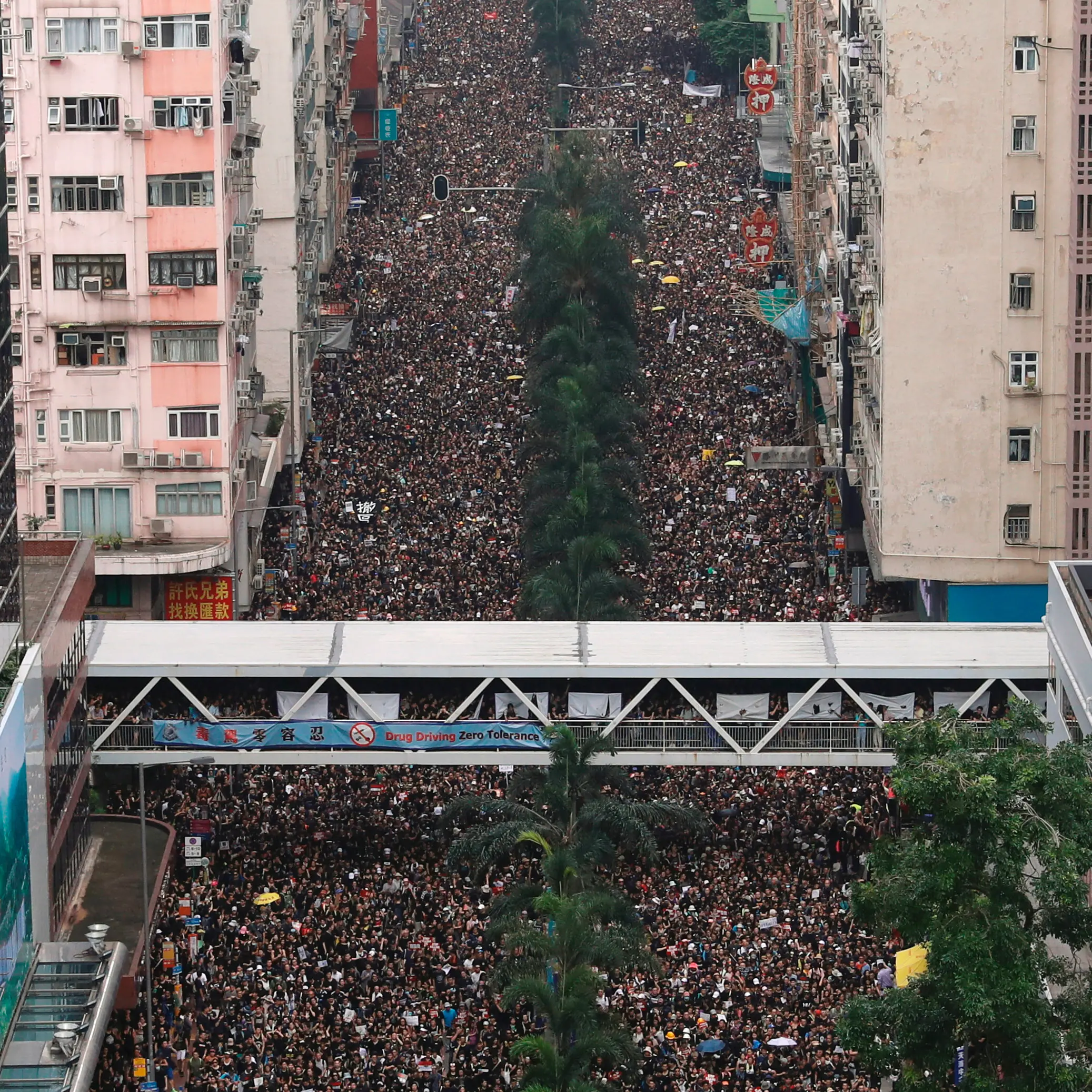 Tens of thousands attend new march in Hong Kong