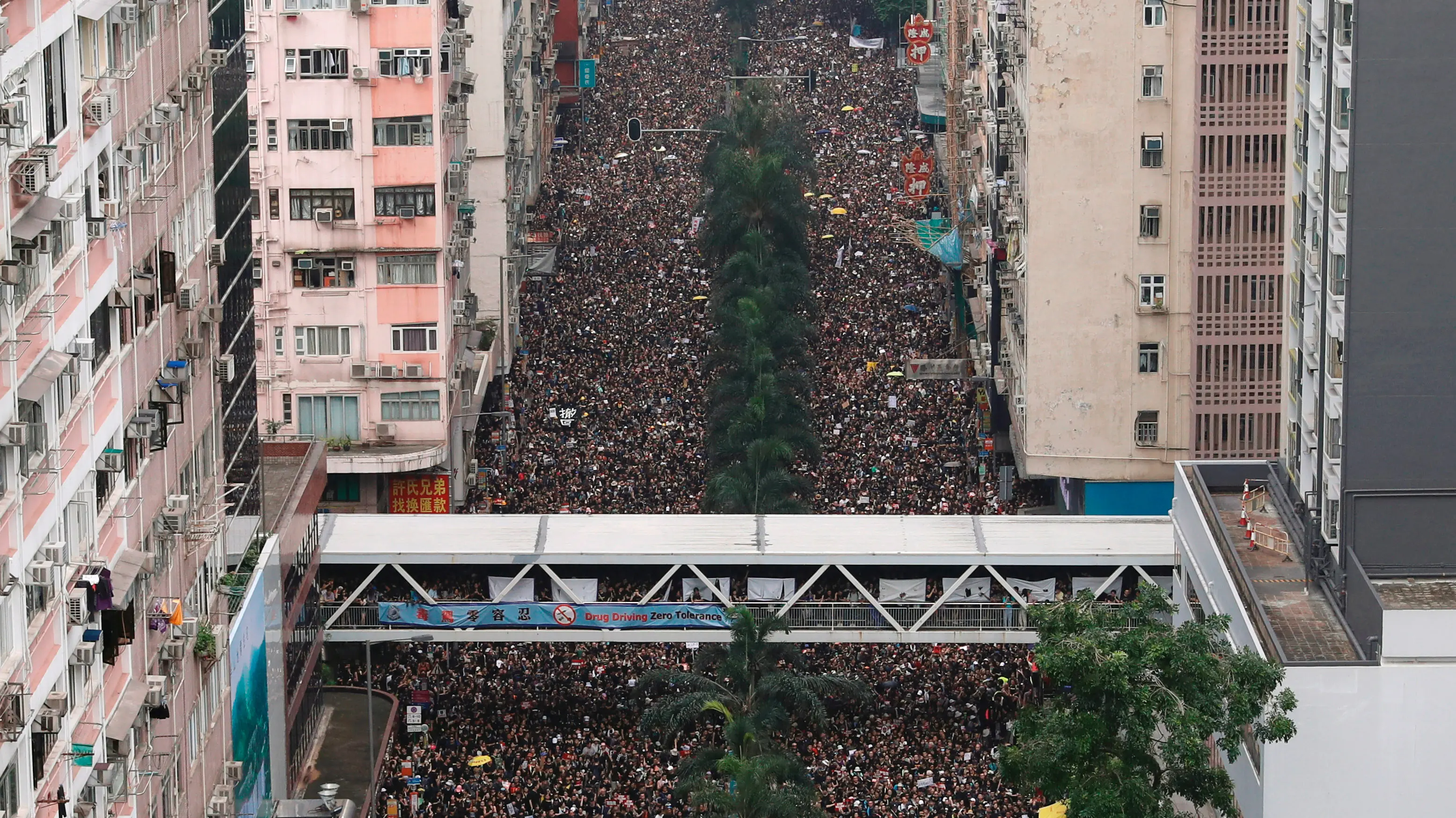Tens of thousands attend new march in Hong Kong