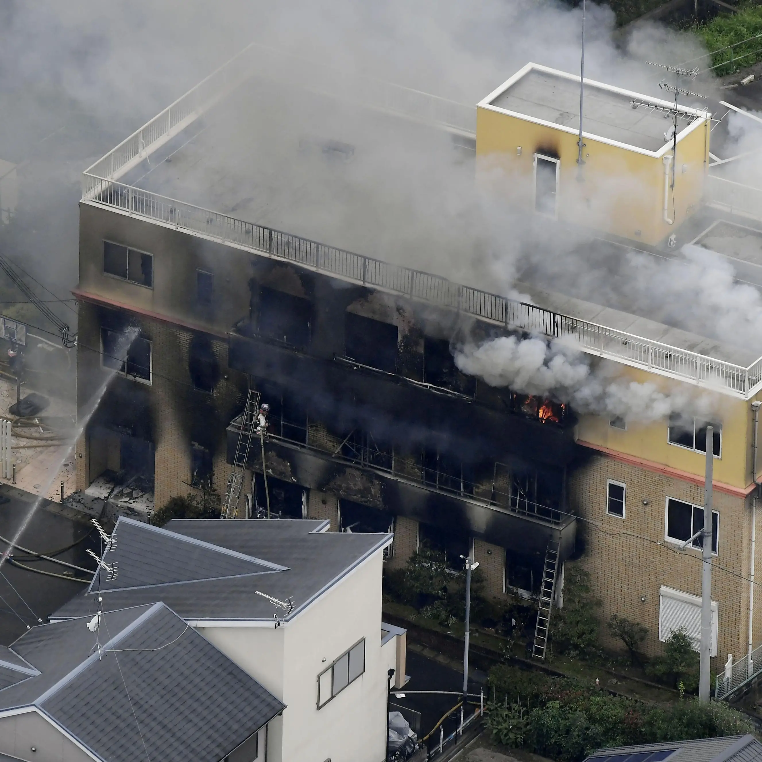 At least 13 feared dead in animation studio fire