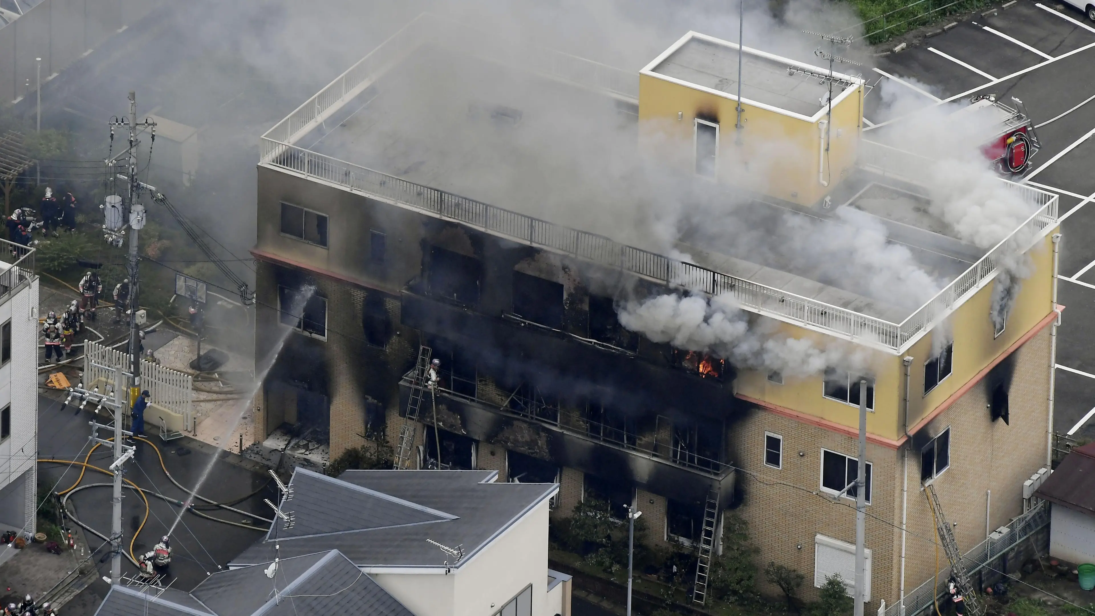 At least 13 feared dead in animation studio fire