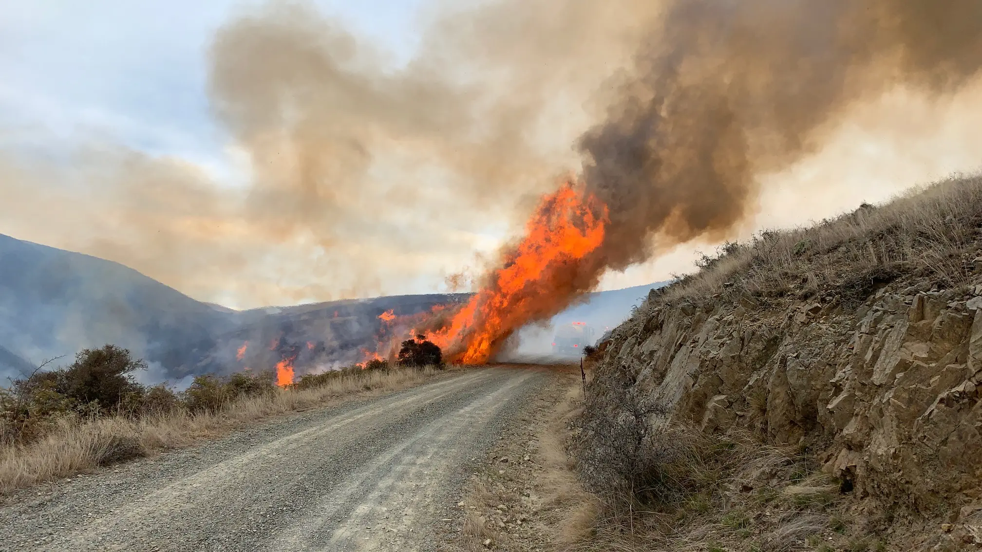 Fire crews arrest big blaze near Kurow