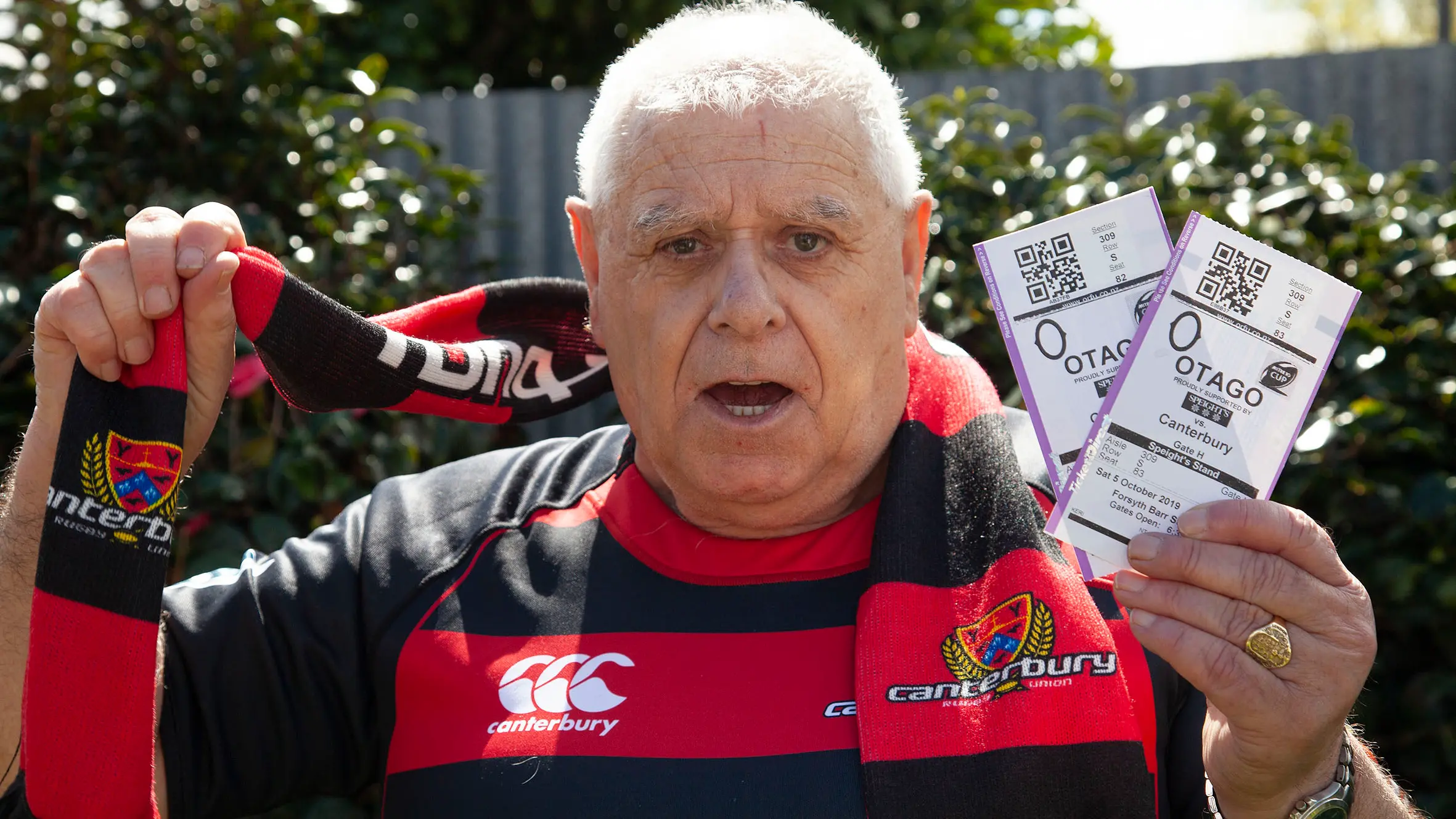 Is this Canterbury's biggest Ranfurly Shield fan?