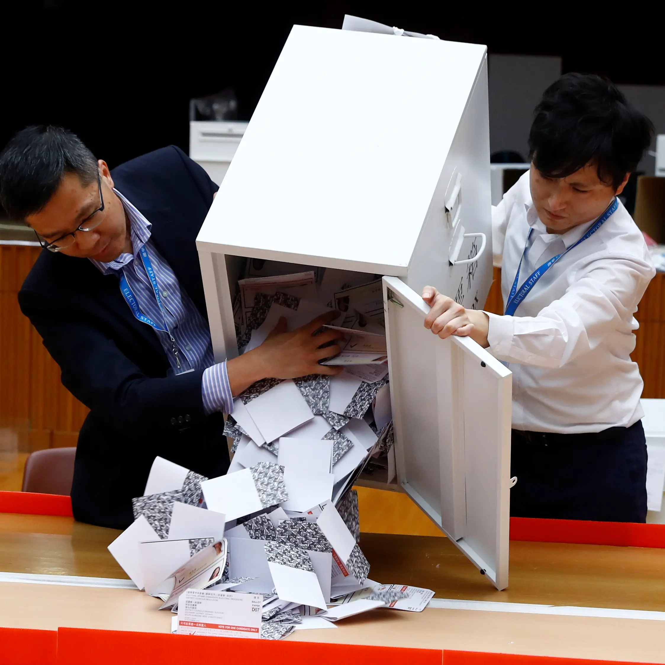 Landslide democratic win in HK election