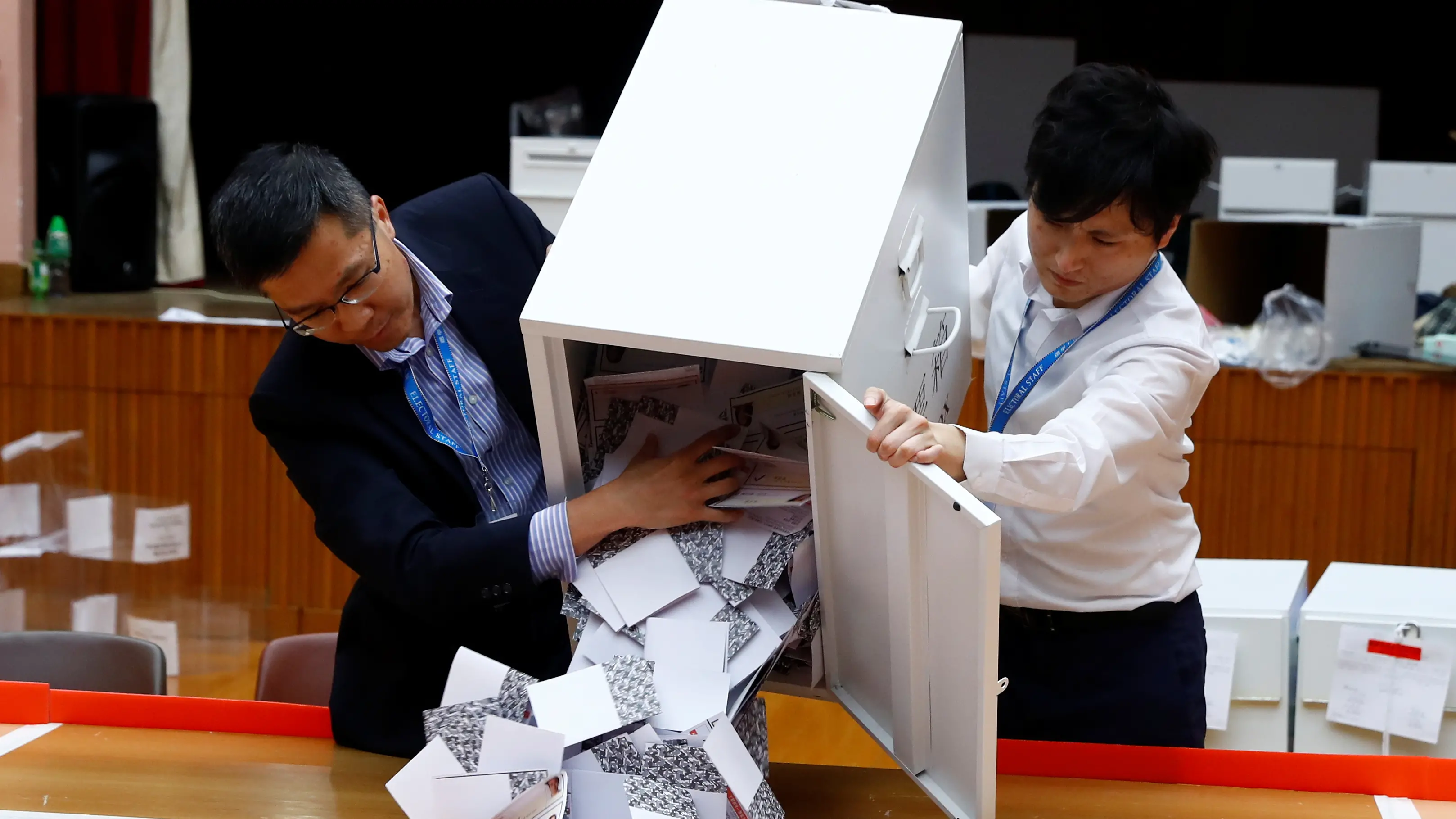 Landslide democratic win in HK election