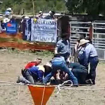 Rider injured at rodeo