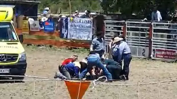 Rider injured at rodeo
