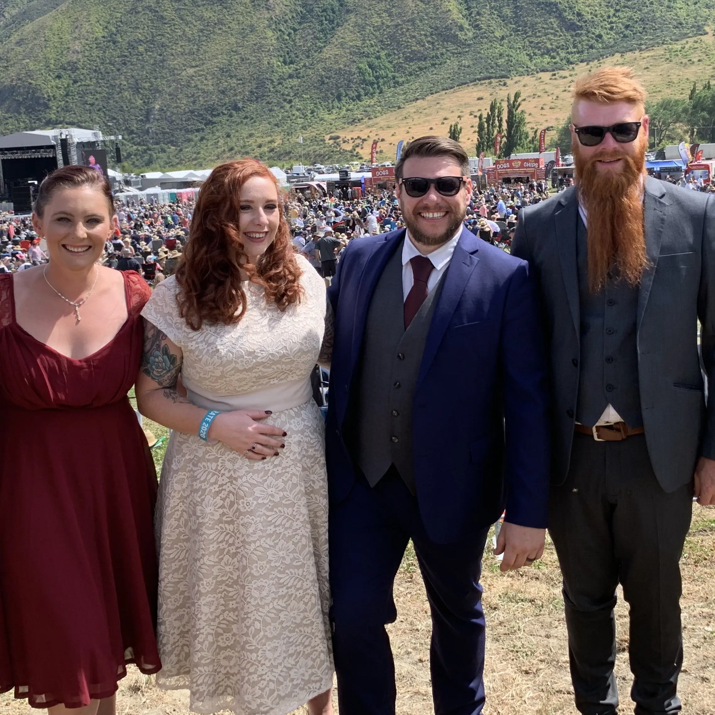 Concert regulars take chance to tie knot