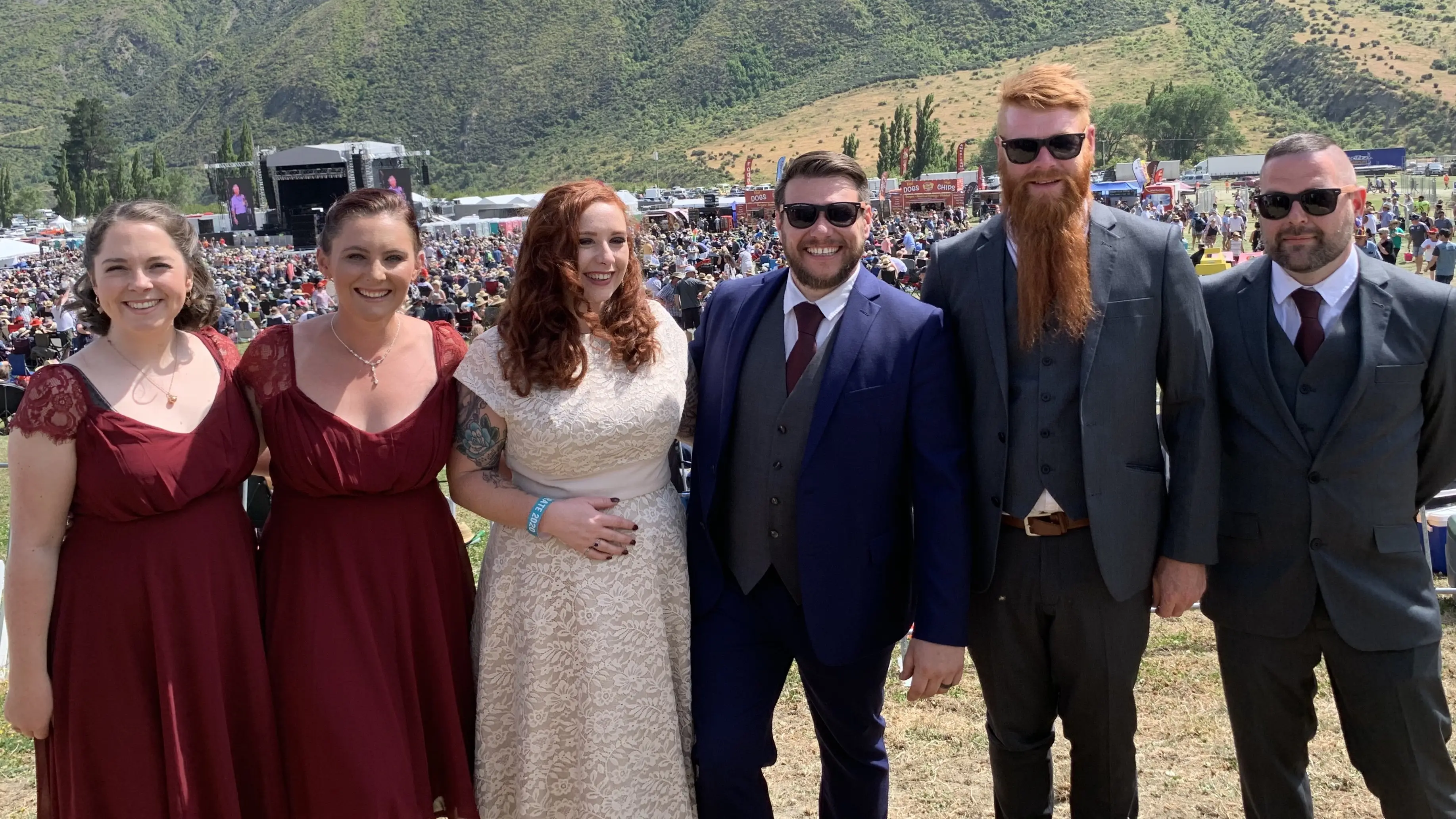 Concert regulars take chance to tie knot