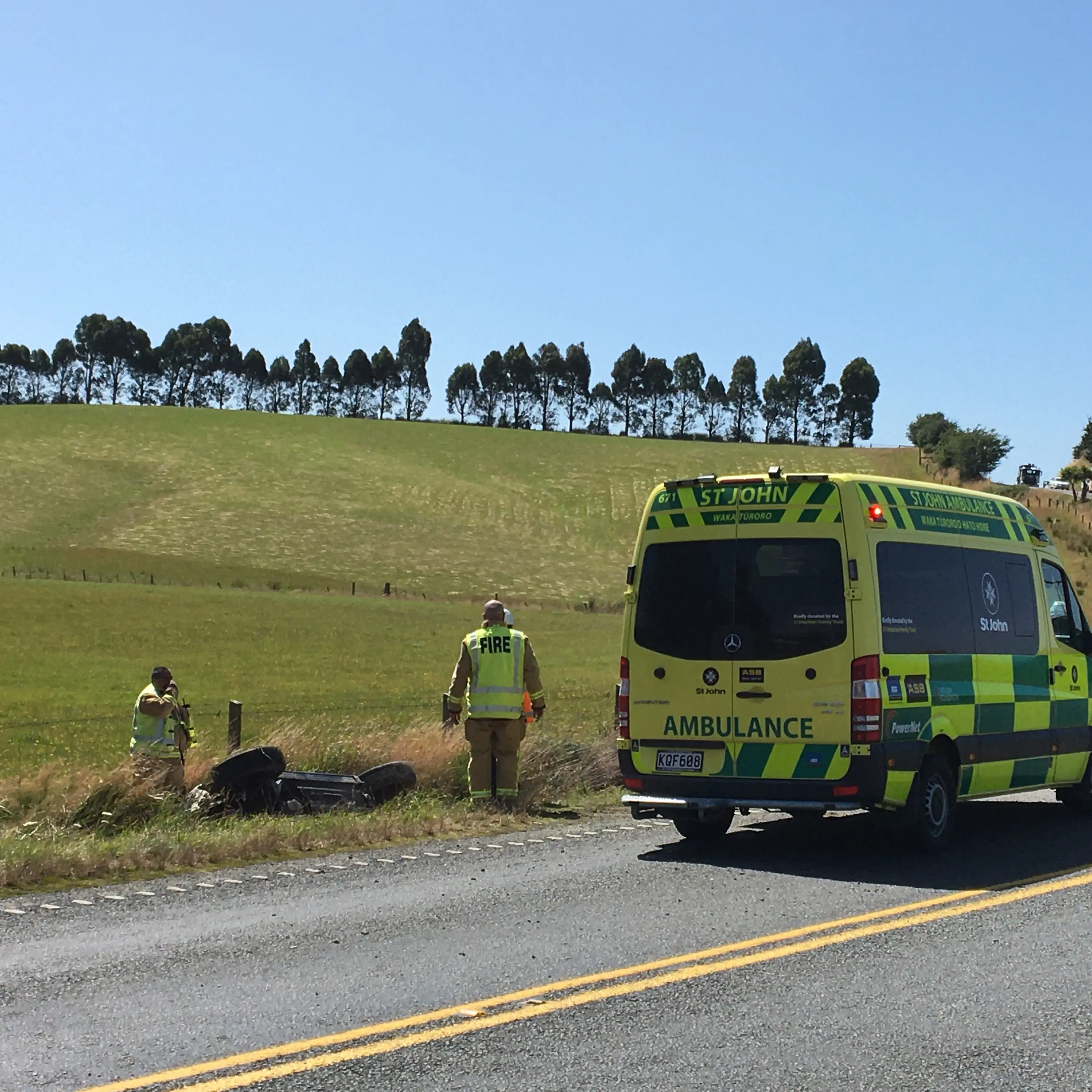 One hurt in crash near Milton