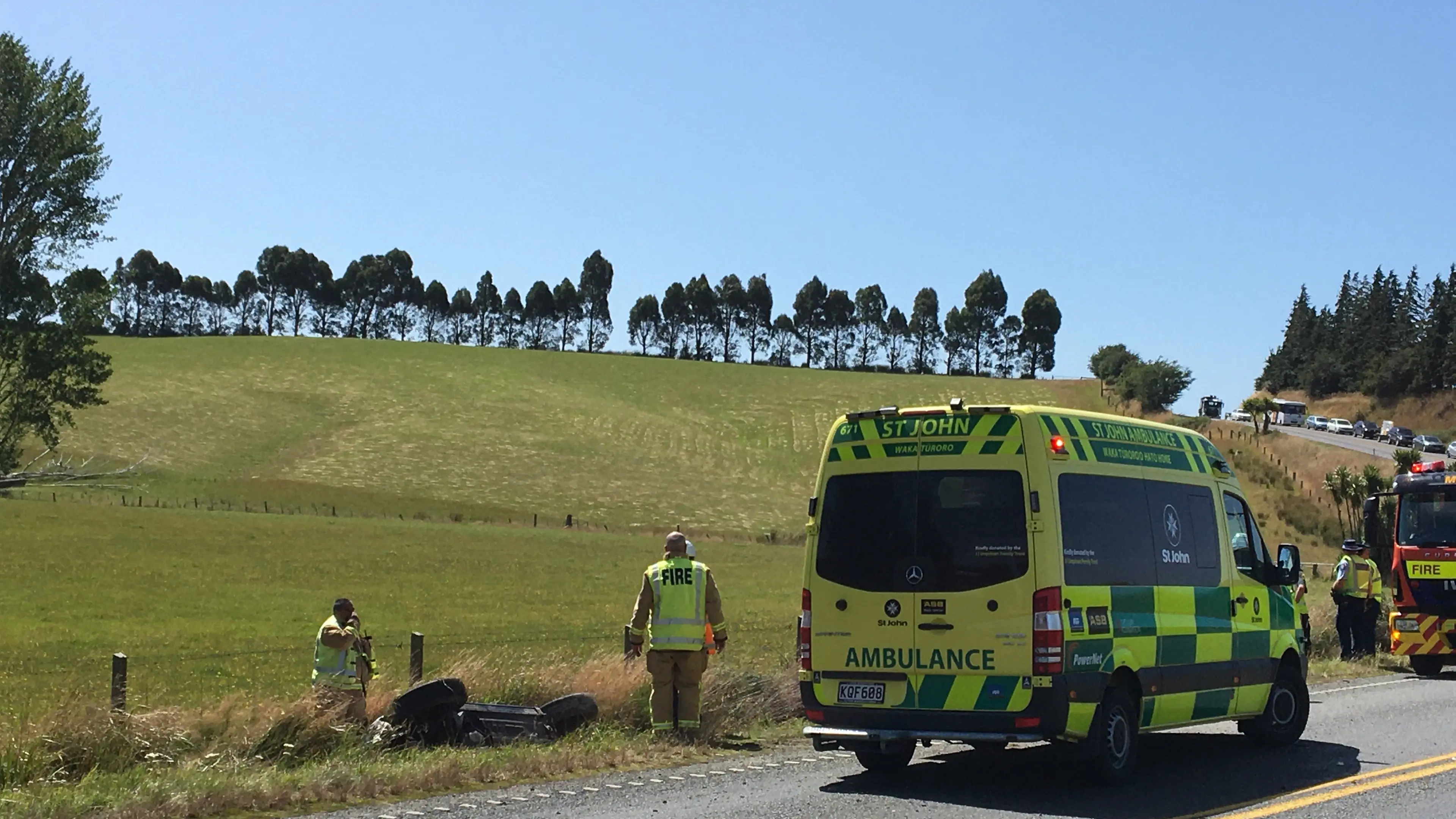 One hurt in crash near Milton