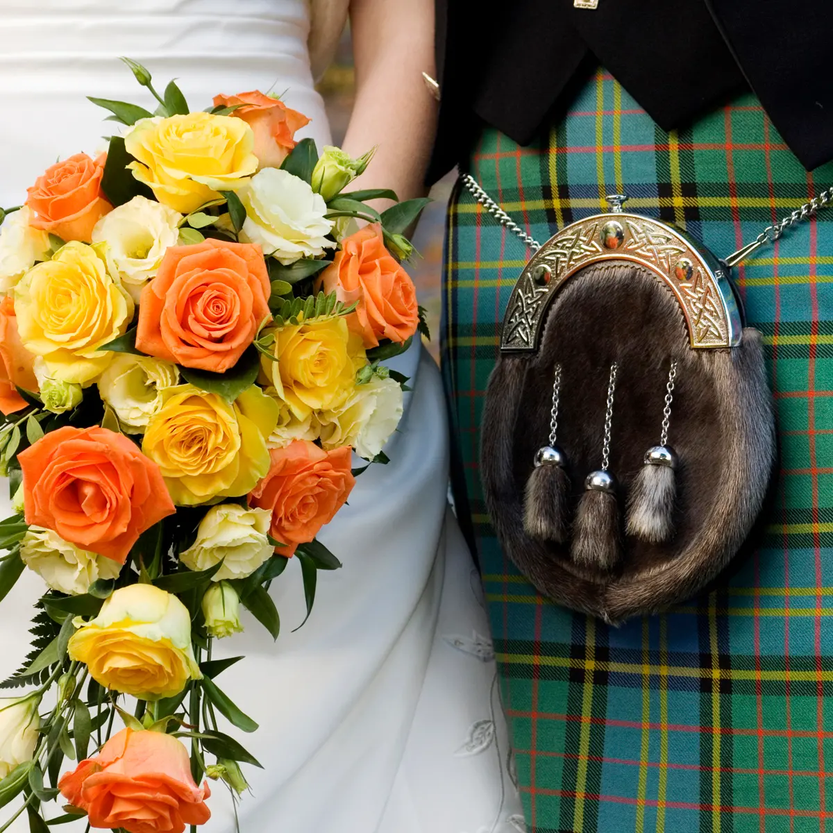 Wedding dress question of who wears the trousers