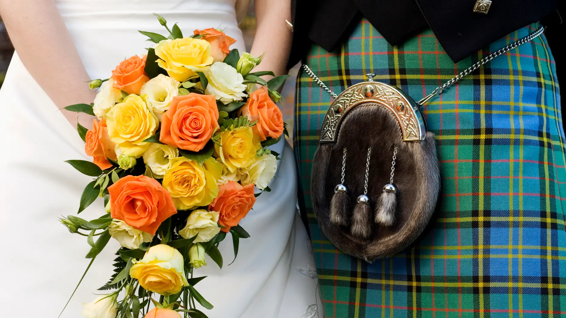 Wedding dress question of who wears the trousers